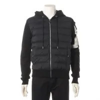 モンクレール CARDIGAN コットン ダウンジャケット 22年 M ブラック×ホワイト