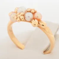 タサキ パール リング K18(YG) 約3.0～3.5mm