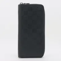 ルイ・ヴィトン ダミエ アンフィニ ジッピーウォレットヴェルティカル N63548 財布 オニキス