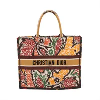 【DIOR】カナージュ キャンバス ブックトート 42 ラージ バッグ Dior 限定 BOOK TOTE ブックトート42 カナージュ ラージ 中古