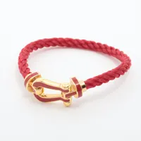 フレッド フォース10 エナメル ブレスレット 750(YG)×SS 14 ラージ