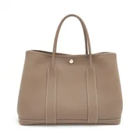 エルメス ガーデンパーティ36 PM ネゴンダ エトゥープ シルバー金具