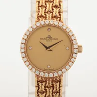 ボームアンドメルシェ YG QZ シャンパン文字盤