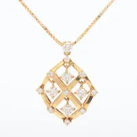 モニッケンダム ダイヤ ネックレス K18(YG)