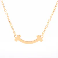 ティファニー Tスマイル ミニ ネックレス 750(YG)