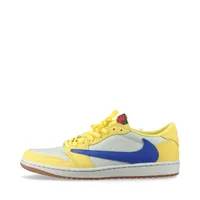 ナイキ×トラヴィススコット AIR JORDAN 1 LOW OG SP ヌバック×レザー スニーカー 29.5cm マルチカラー Ａランク