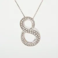 フランクミュラー タリスマン ナンバー8 ダイヤ ネックレス 750(WG)