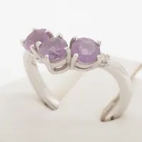 タサキ 色石 ダイヤ リング 750(WG)