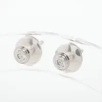 カルティエ ダムール XS ダイヤ ピアス 750(WG) Ｂランク