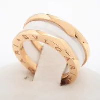 ブルガリ ビーゼロワン リング 750(PG)×セラミック 49