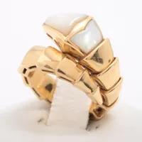 ブルガリ セルペンティ シェル リング 750(YG) S