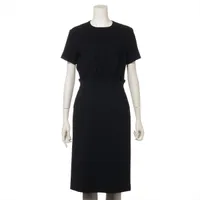 ヨーコチャン ポリエステル ワンピース 38 ブラック