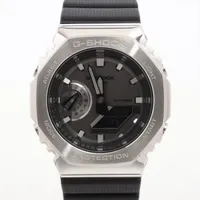 カシオ Gショック GM-2100-1AJF SS×ラバー ソーラー グレー文字盤