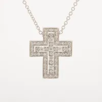 ダミアーニ ベルエポック クロス ダイヤ ネックレス 750(WG)