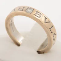 ブルガリ ブルガリブルガリ ダブルロゴ 1P ダイヤ リング 750(WG)