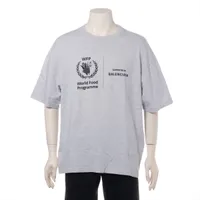 バレンシアガ×WFP コットン Tシャツ 20年 L グレー ＡＢランク