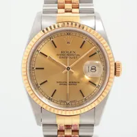 ロレックス デイトジャスト 16233 SS×YG AT シャンパン文字盤