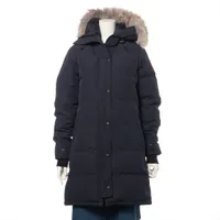 カナダグース SHELBURNE PARKA コットン×ポリエステル×ナイロン ダウンコート S/P ネイビー Ａランク