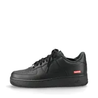 ナイキ×シュプリーム AIR FORCE 1 LOW SP レザー スニーカー 27.5cm ブラック ＡＢランク