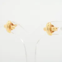 ティファニー クロスステッチ ピアス 750(YG)