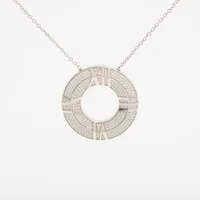 ティファニー アトラス X クローズド サークル ダイヤ ネックレス 750(WG)
