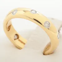 ティファニー ドッツ ダイヤ リング 750(YG)×Pt950