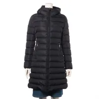 モンクレール TALEV ナイロン×レザー ダウンコート 19年 1 ブラック