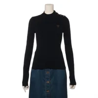 ヴィトン カシミヤ×ナイロン ハイネックニット 20SS XS ブラック