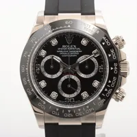 ロレックス コスモグラフデイトナ 116519LNG WG×ラバー AT 黒文字盤