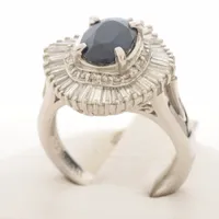 ノンブランド サファイア ダイヤ Pt900