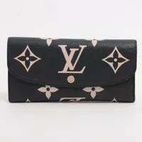 ヴィトン バイカラー モノグラム アンプラント ポルトフォイユエミリー M83138 財布 ノワール