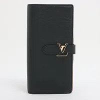 ヴィトン トリヨン LV ヴェルティカル ウォレット カプシーヌ M81330 ノワール ＡＢランク