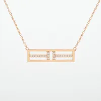 ティファニー T TWO オープンホリゾンタルバー ダイヤ 750(PG)