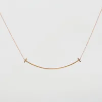 ティファニー Tスマイル ラージ ネックレス 750(PG)