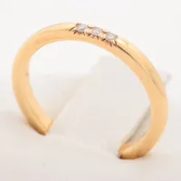 ティファニー クラシックバンド 3P ダイヤ リング 750(YG)