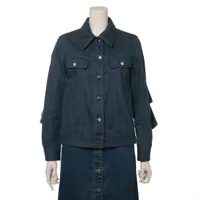 MM6 コットン デニムジャケット 19SS 40 ブルー ABランクの