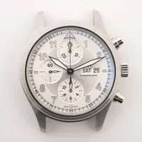 IWC パイロットウォッチ クロノグラフ IW371702 SS AT アイスブルー文字盤 Ａランク