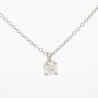 ティファニー ソリティア ダイヤ ネックレス Pt950 ダイヤ直径約3.56mm