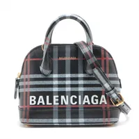 バレンシアガ ビルトップハンドルXXS レザー 2WAYハンドバッグ