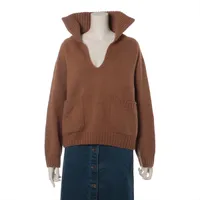 セリーヌ カシミヤ ニット エディ期 S ブラウン