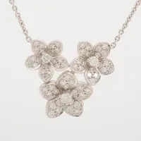 グラフ ワイルドフラワー ダイヤ ネックレス 750(WG)