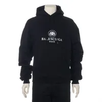 バレンシアガ BB コットン パーカー 19年 XS ブラック ＡＢランク