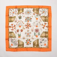 ✨希少✨ HERMES エルメス カレ90 ガヴァルニー圏谷の押し花　スカーフ ✨希少✨ HERMES エルメス カレ90 ガヴァルニー圏谷の押し花
