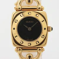 グッチ 6400L GP QZ 黒文字盤