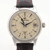 グランドセイコー エレガンスコレクション SBGM221 SS×革 AT アイボリー文字盤