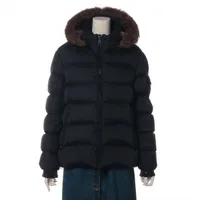 モンクレール MARQUE ナイロン ダウンジャケット 19年 1 ブラック ＡＢランク