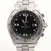 ブライトリング B-1 アナログデジタル A68362 SS QZ 黒文字盤