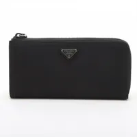 ✟ 使用感少 プラダ PRADA テスートナイロン ラウンドジップ