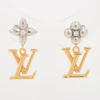 ルイヴィトン アイコニックフラワーピアス Left片耳のみ ルイヴィトン ピアス・LV アイコニック ピンクゴールド LOUIS