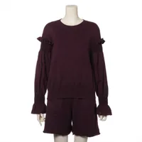 アディアム コットン×ポリエステル セットアップ S ボルドー